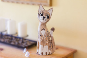 Porzellan Katze